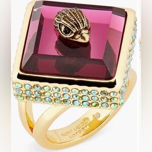 Kurt Geiger London Square Stone Cocktail Ring